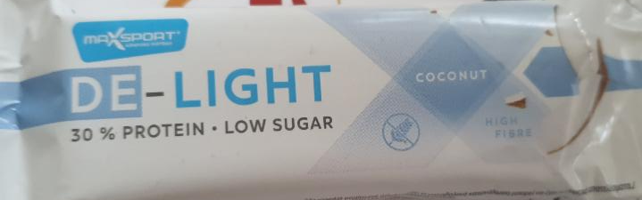 Fotografie - De-Light Bar 30% protein coconut MaxSport