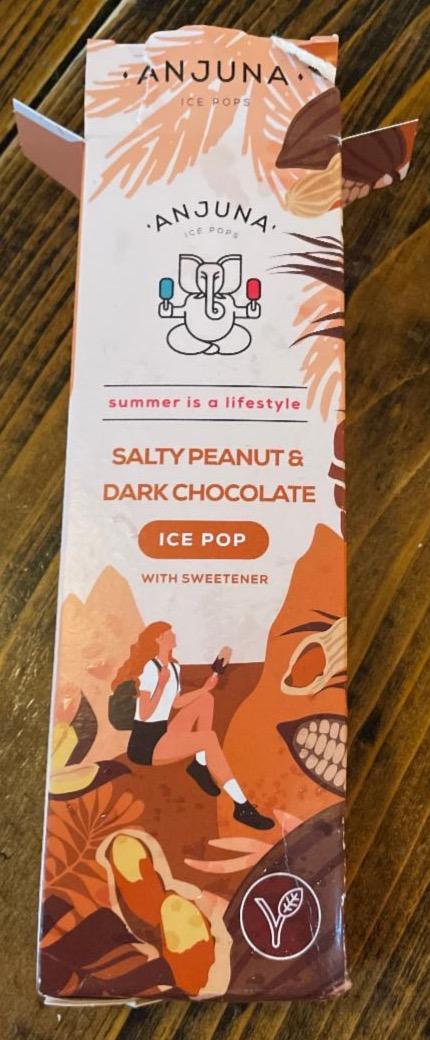 Fotografie - Salty peanuts Dark chocolate ice pop Anjuna