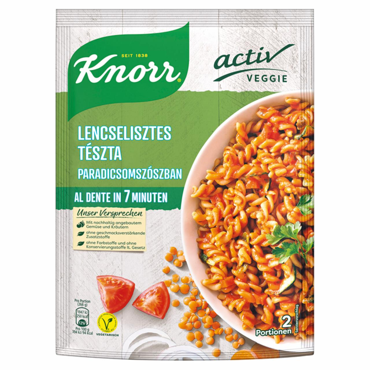 Fotografie - Pšenično-čočkové těstoviny v rajčatové omáčce Knorr