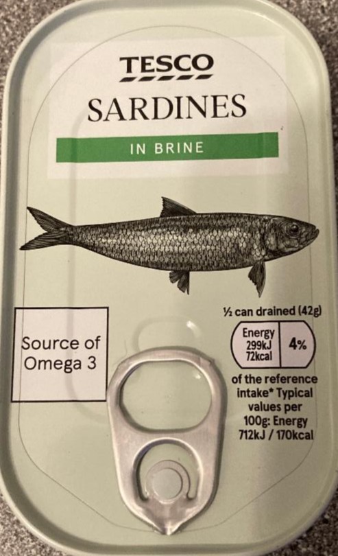 Fotografie - Sardines in Brine Tesco 