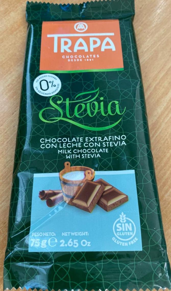 Fotografie - Trapa mliečna čokoláda Stevia