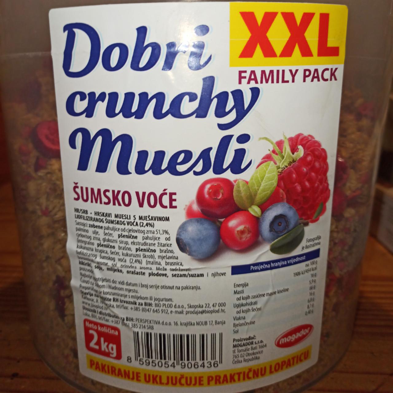 Fotografie - Dobri crunchy Muesli šumsko voće Mogador