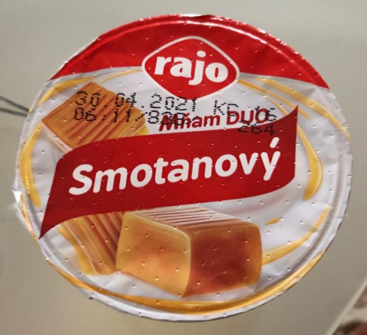 Fotografie - Mňam DUO smotanový jogurt karamelový Rajo