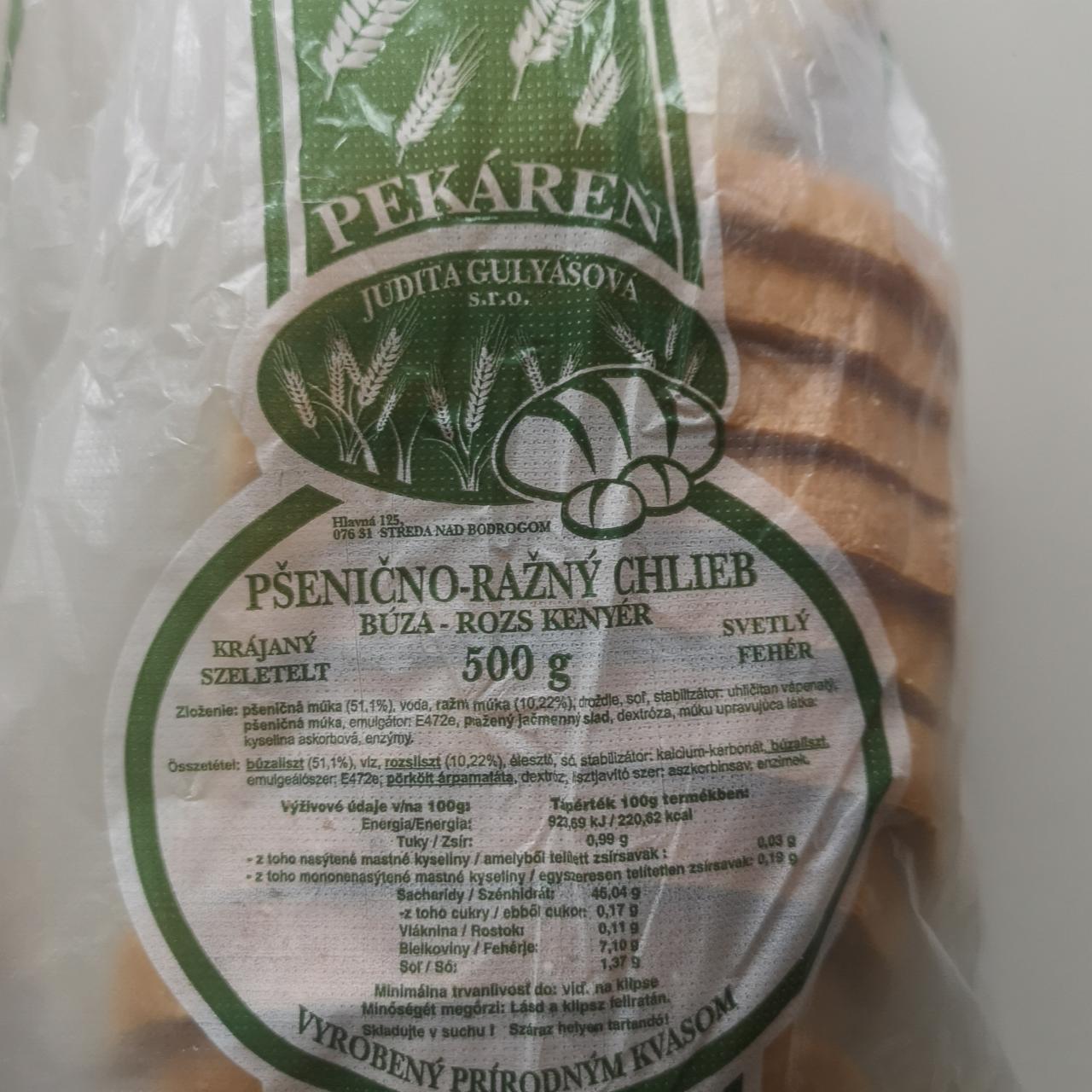 Fotografie - Pšenično-ražný chlieb Pekáreň Judita Gulyásová