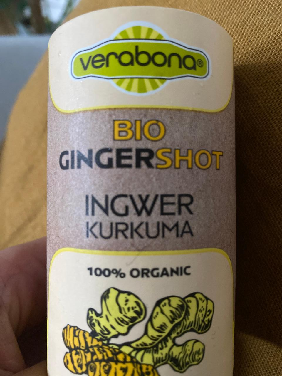 Fotografie - Bio GingerShot Ingwer Kurkuma Verabona