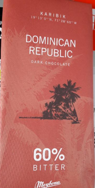 Fotografie - Karibik Dominican republic dark chocolate 60%