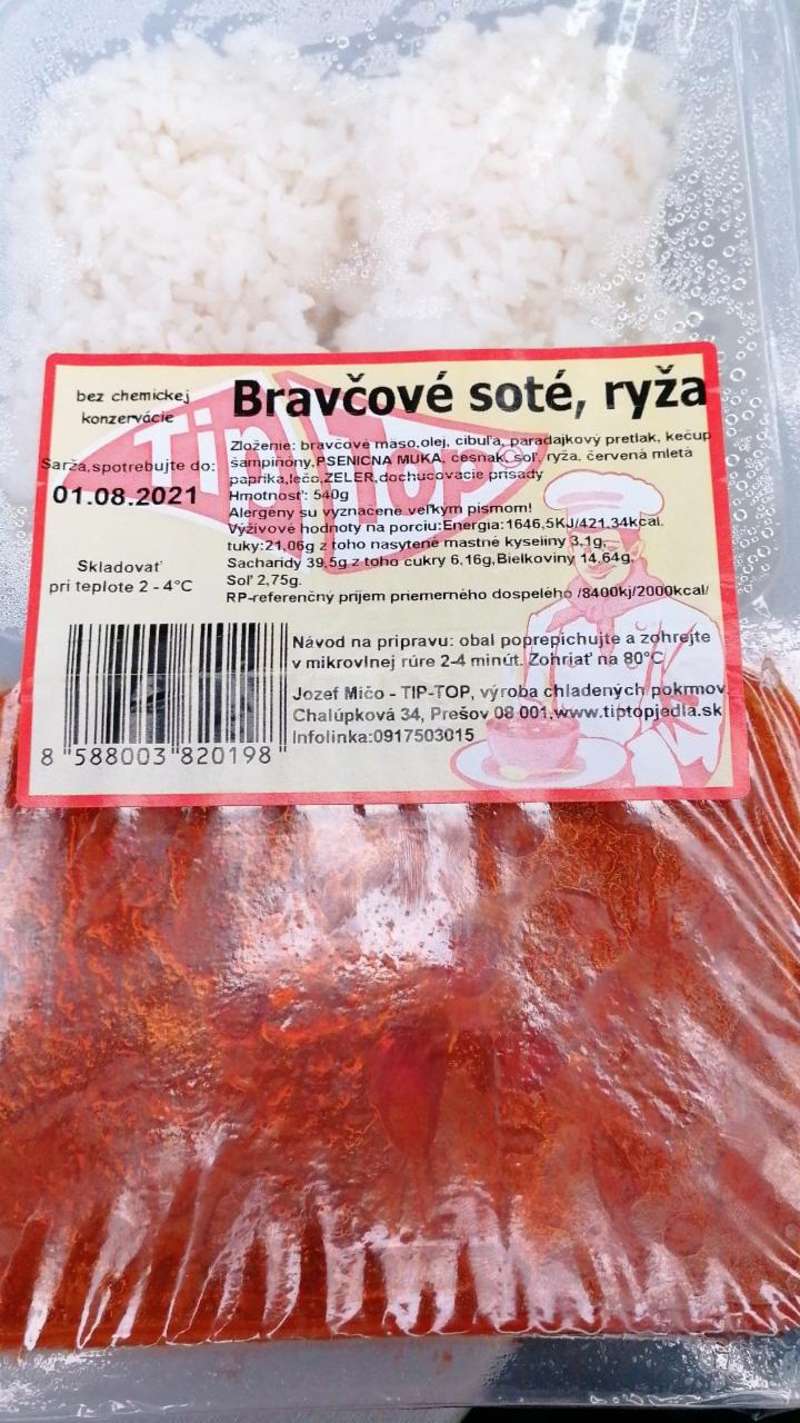 Fotografie - Bravčové soté, ryža Tip-Top