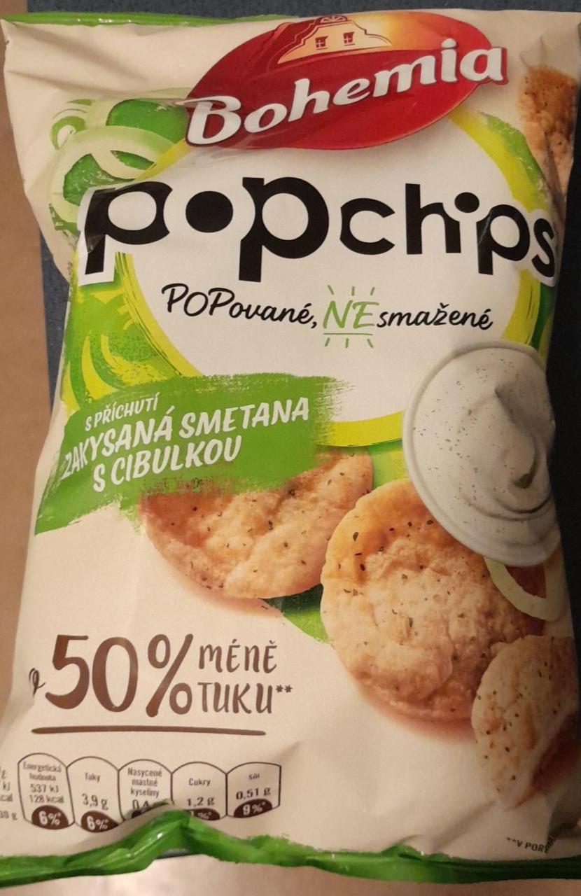 Fotografie - Popchips s příchutí Zakysaná smetana s cibulkou Bohemia