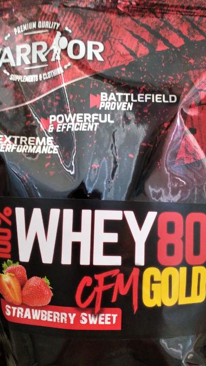 Fotografie - 100% Whey 80 CFM Gold Strawberry sweet Warrior