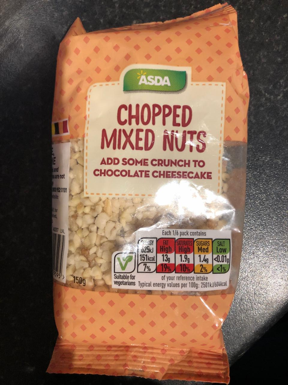 Fotografie - Asda chopped mixed nuts