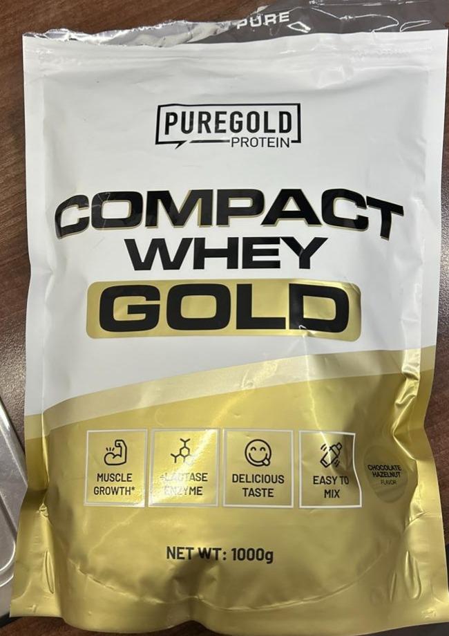 Fotografie - Compact Whey Gold Chocolate Hazelnut Puregold Protein