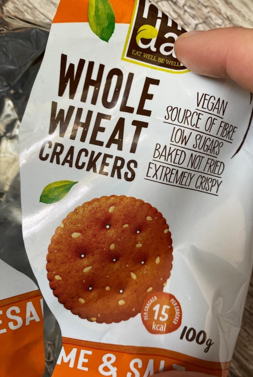 Fotografie - Whole wheat crackers Sesame & salt Mill day