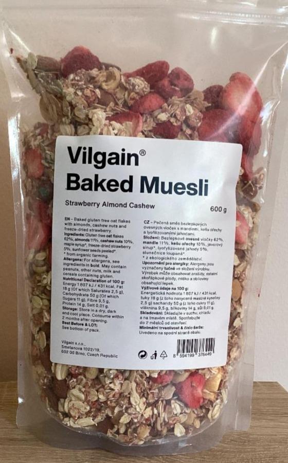 Fotografie - Baked Muesli Strawberry Almond Cashew Vilgain