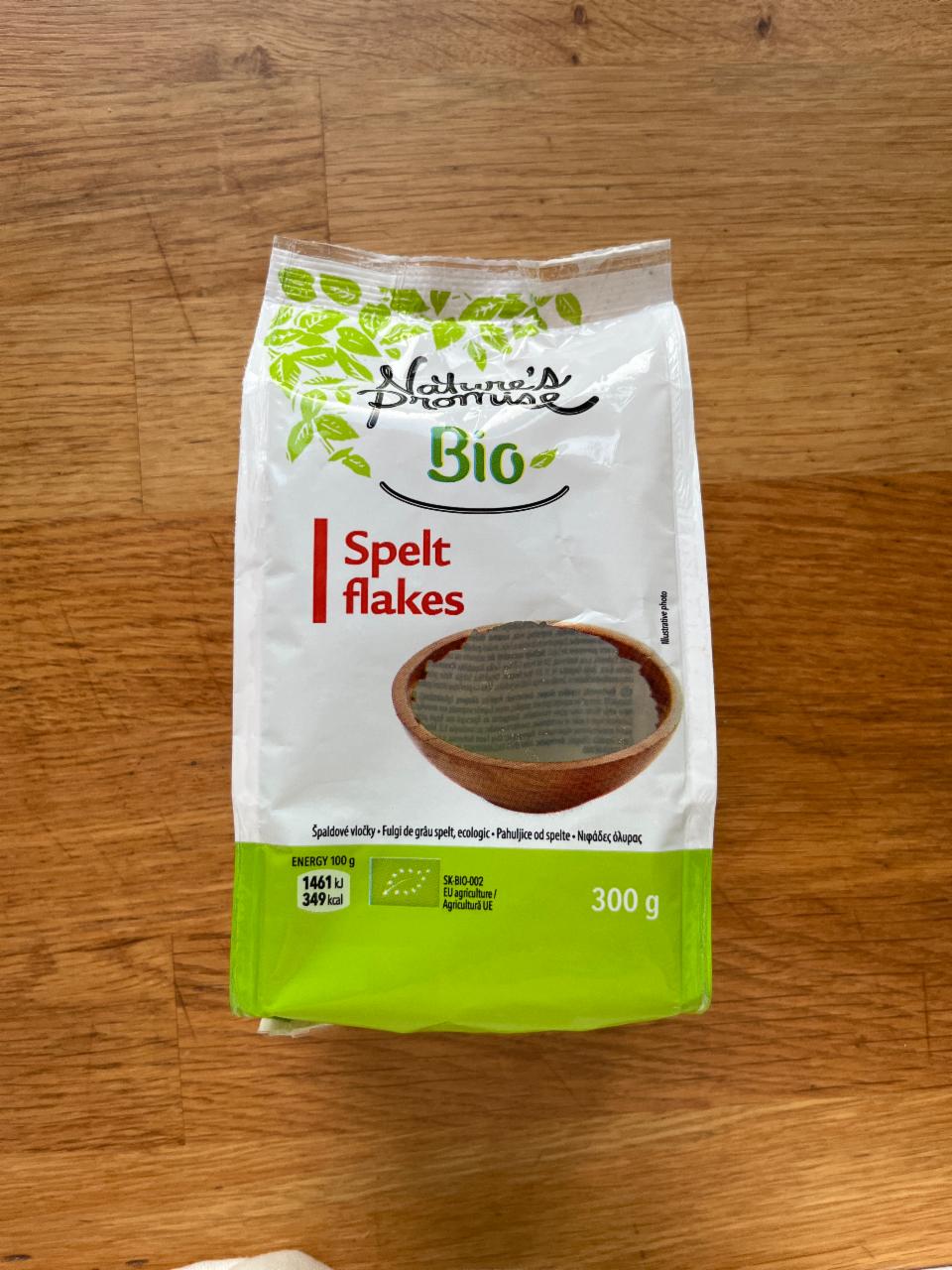 Fotografie - Spelt flakes Bio Nature's Promise