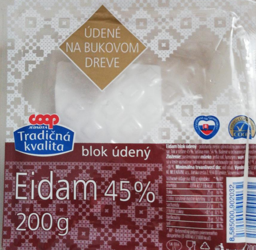 Fotografie - Eidam 45% blok údený coop