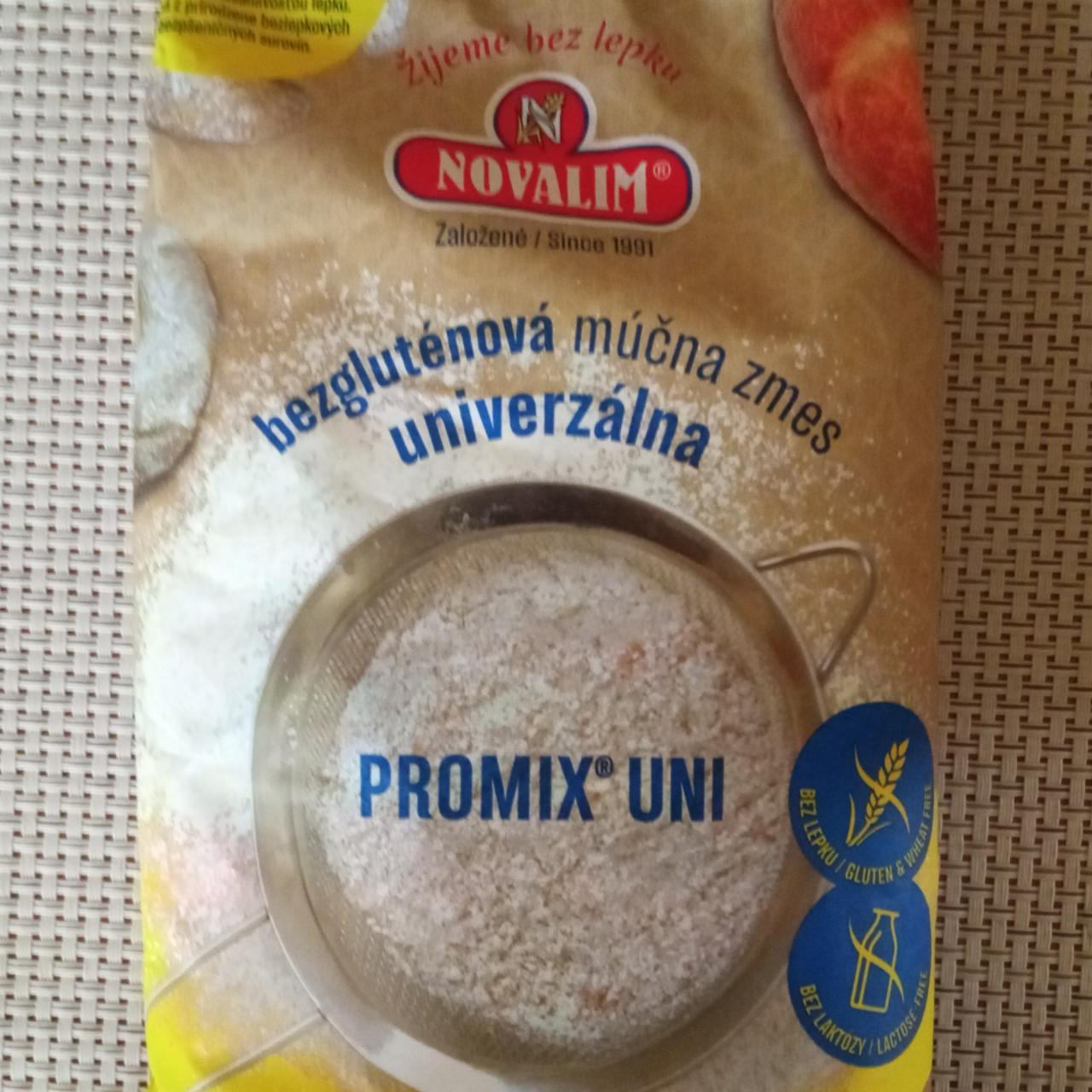 Fotografie - Promix Uni bezgluténová múčna zmes univerzálna Novalim