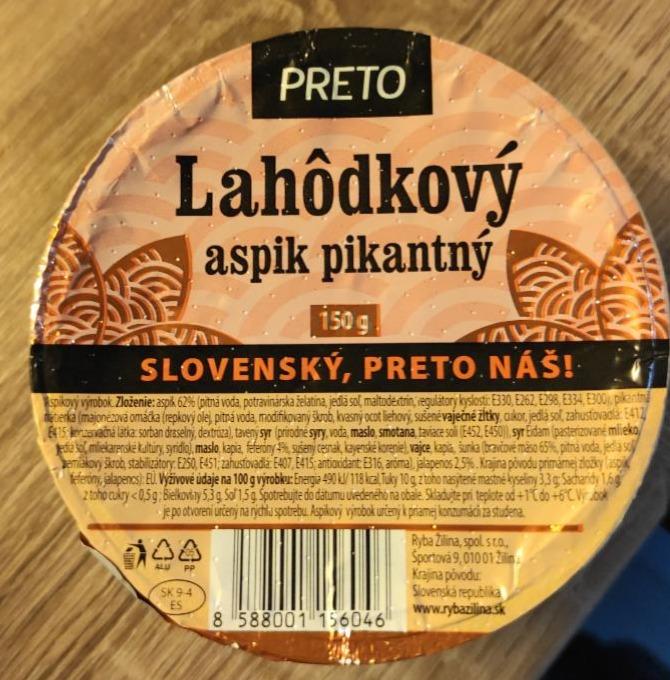 Fotografie - lahodkovy aspik pikantny Preto