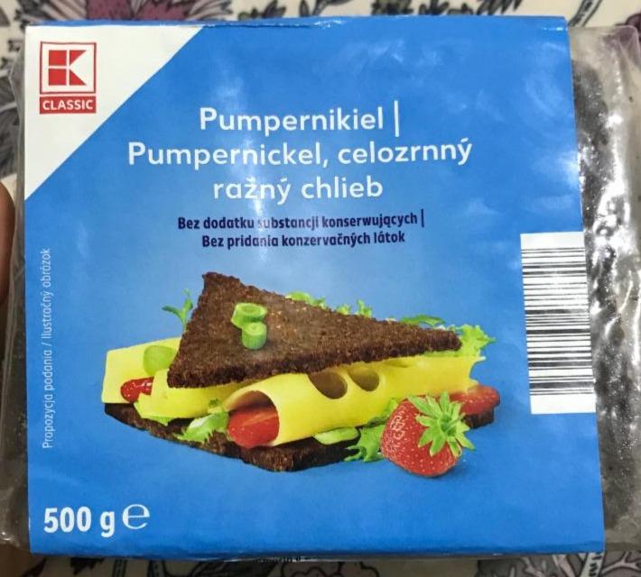 Fotografie - Pumpernickel Celozrnný ražný chlieb K-Classic