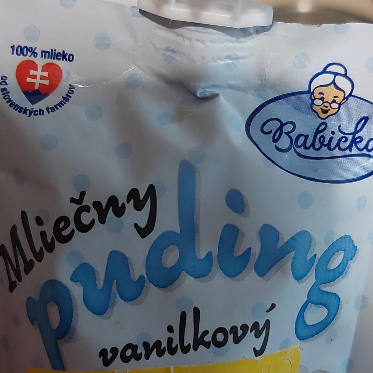 Fotografie - Mliečny puding vanilkový Babička