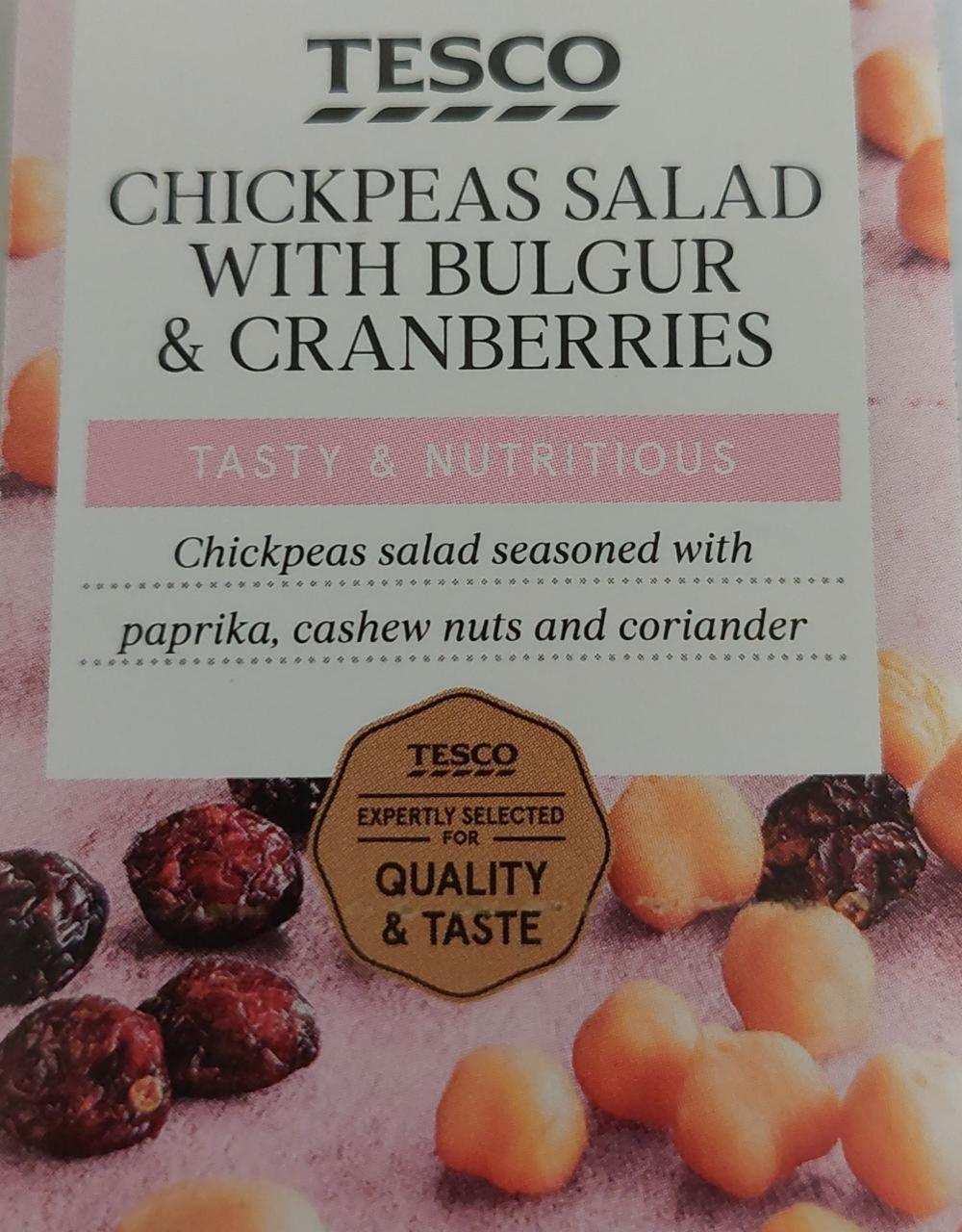 Fotografie - Chickpeas salad with bulgur & cranberries Tesco