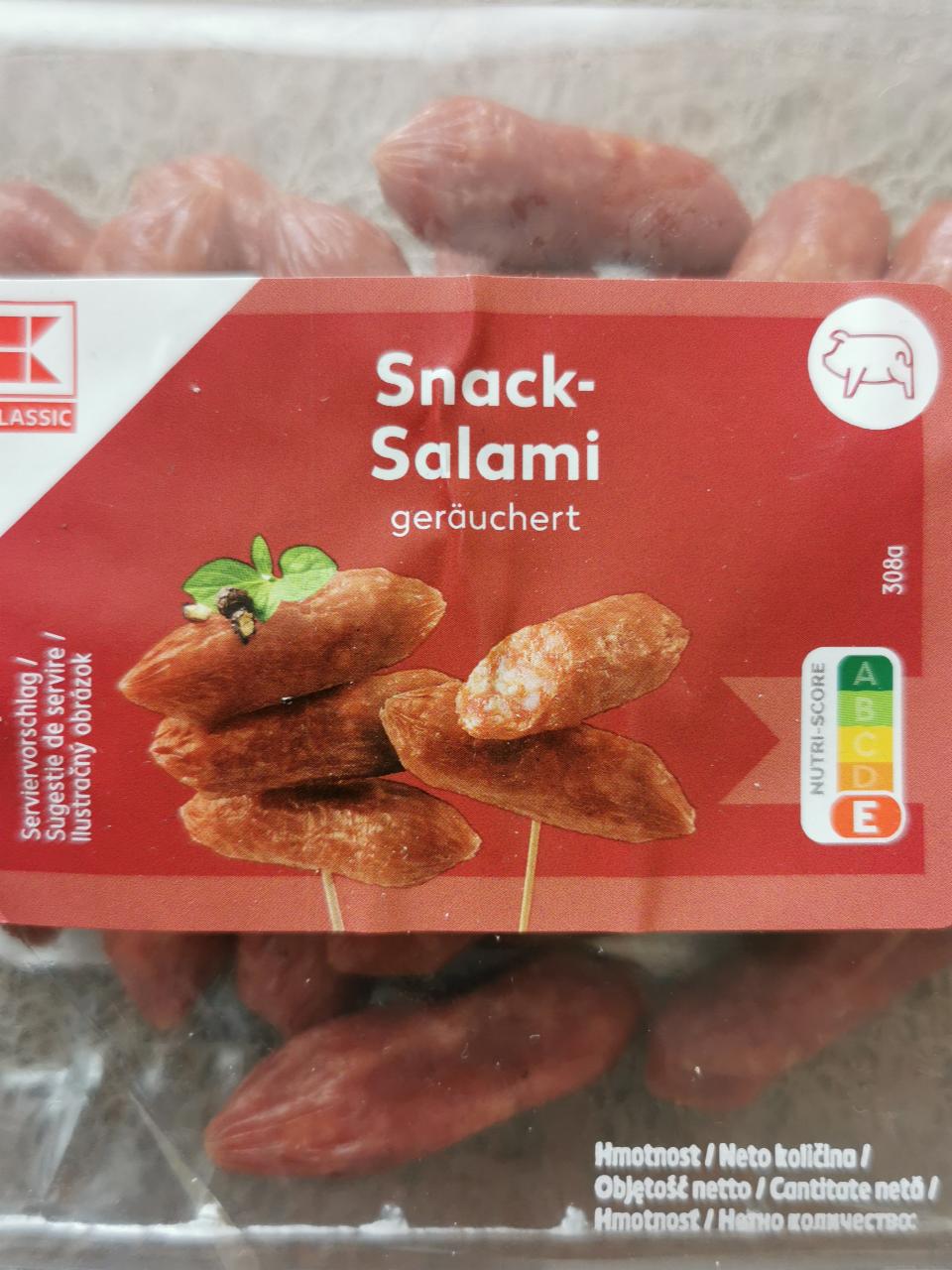 Fotografie - Snack salami K-Classic