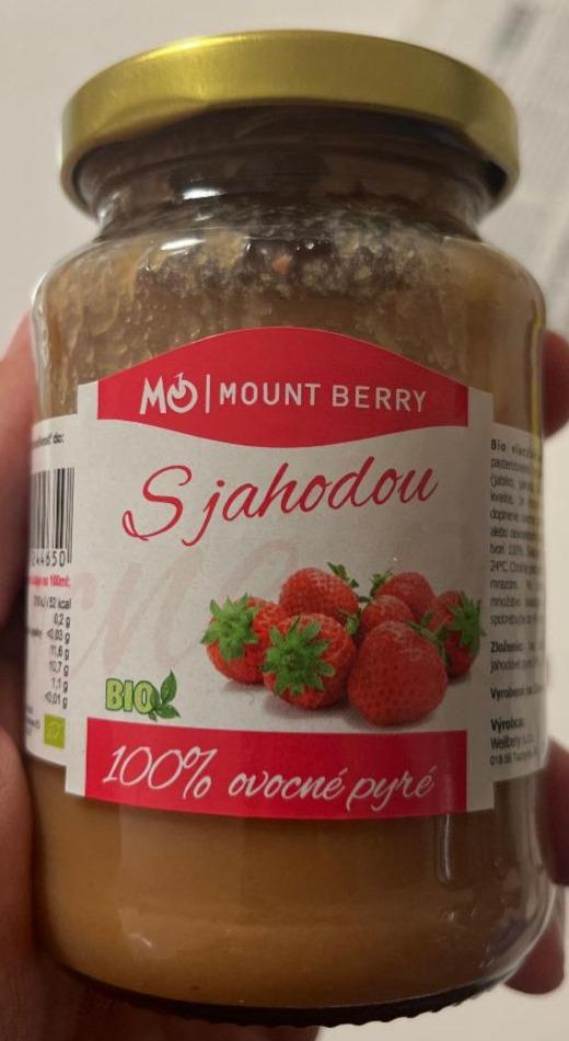 Fotografie - Mount berry s jahodou 100% ovocné pyré