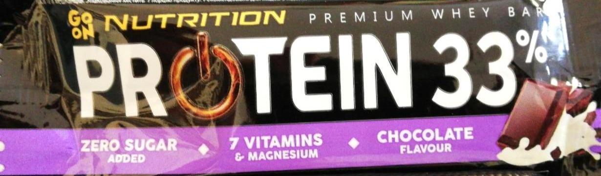 Fotografie - Protein Bar 33% chocolate GO on nutrition