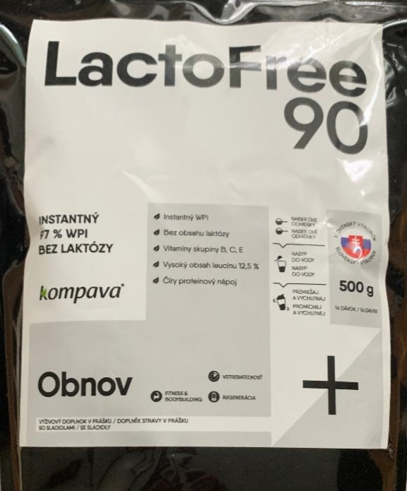 Fotografie - LactoFree 90 Protein Malina Kompava