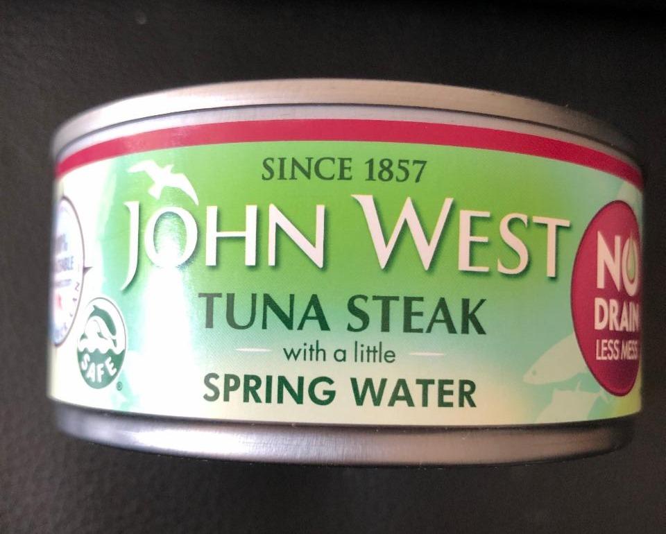 Fotografie - tuna steak with spring water 