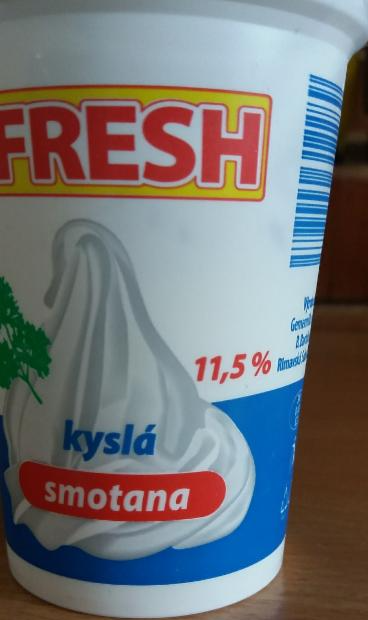 Fotografie - kyslá smotana Fresh 11,5%