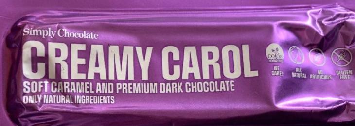Fotografie - Creamy Carol Soft caramel and premium dark chocolate Simply Chocolate