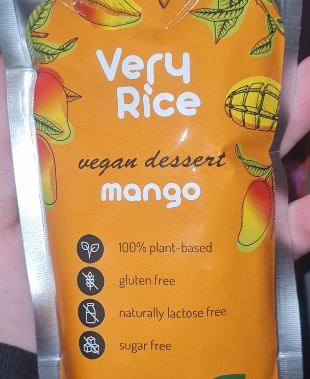 Fotografie - Vegan dessert mango Very Rice