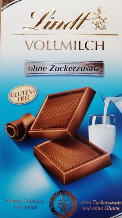 Fotografie - Lindt vollmilch ohne Zuckerzusatz