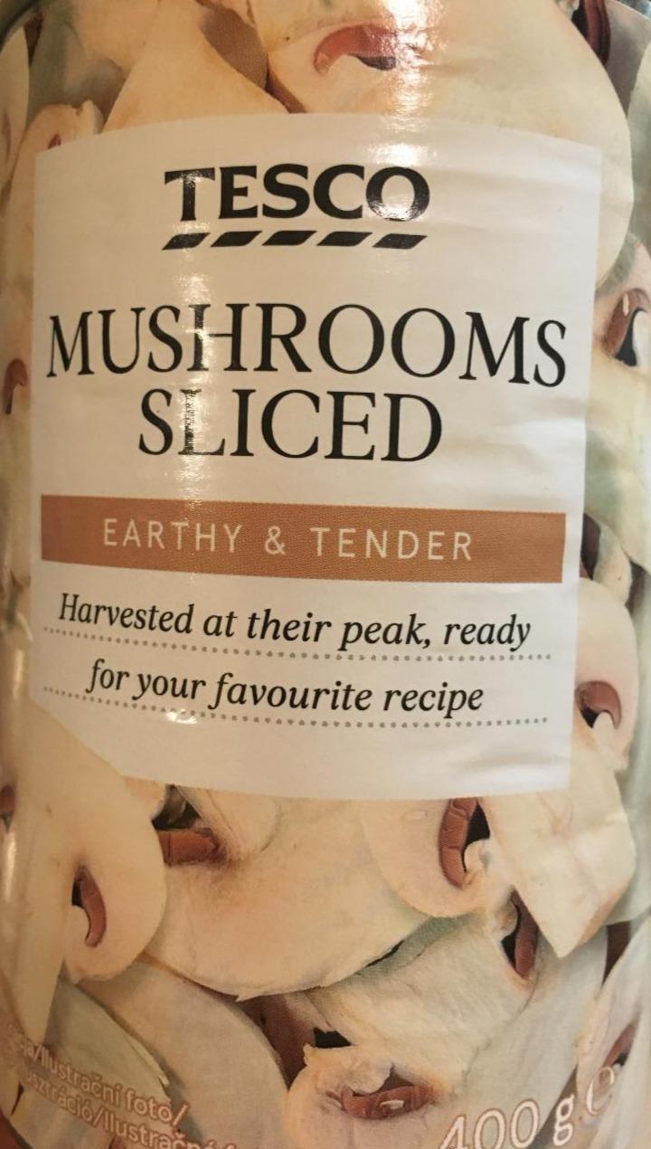 Fotografie - Mushrooms sliced Tesco
