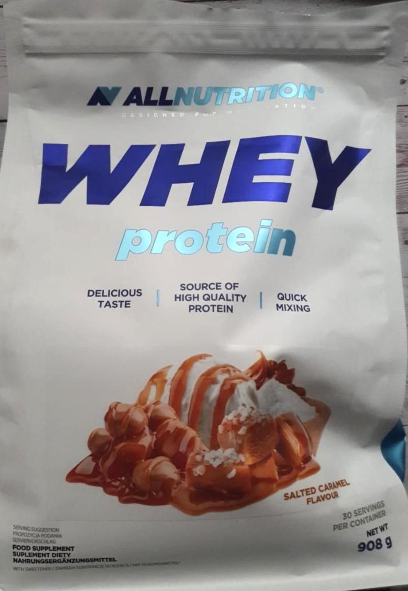 Fotografie - Whey protein Salted Caramel Allnutrition