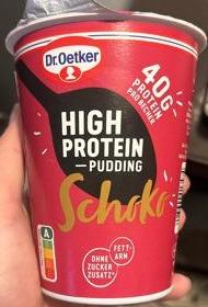 Fotografie - High protein pudding schoko Dr.Oetker