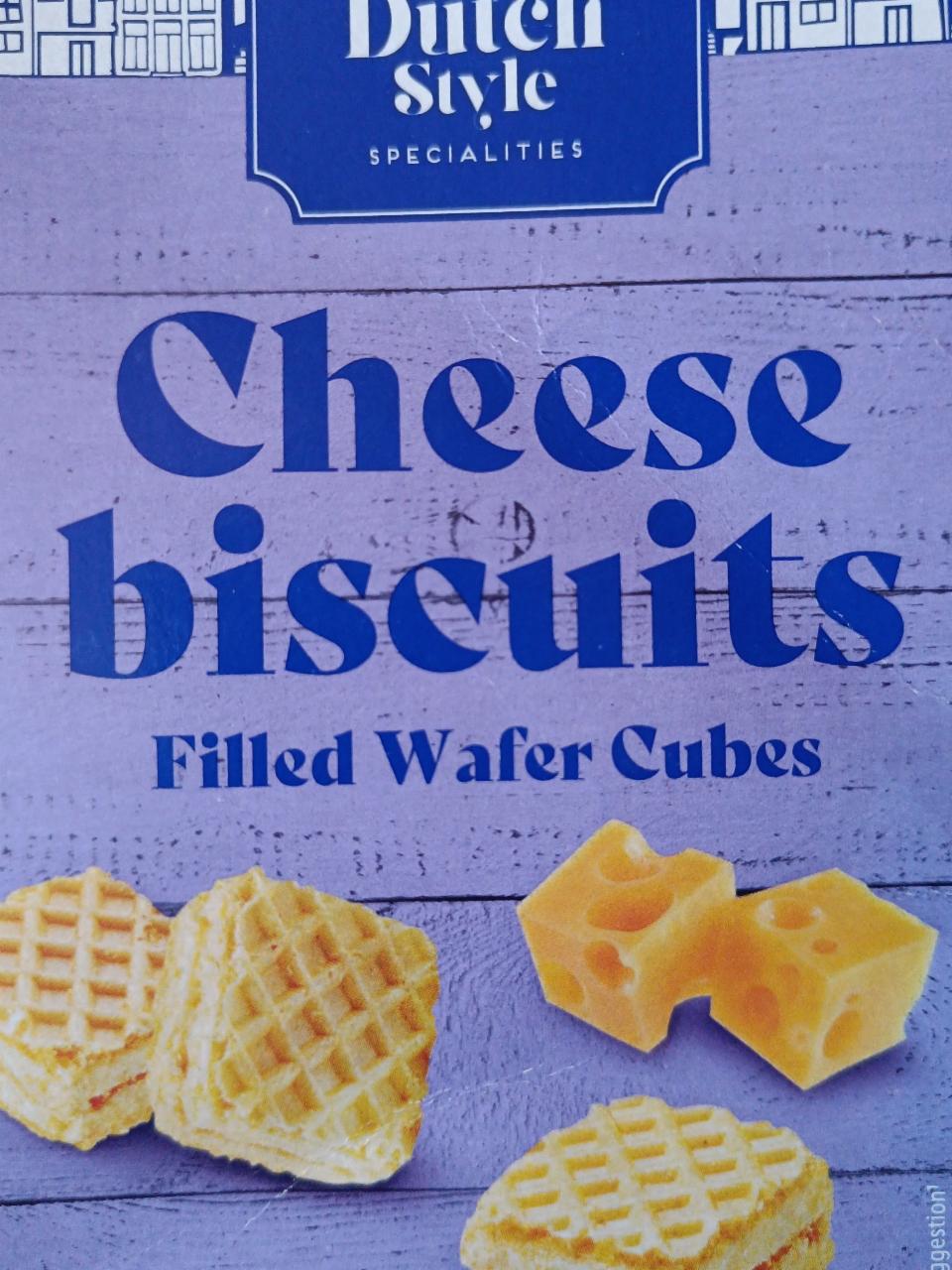 Fotografie - Cheese biscuits filled wafer cubes
