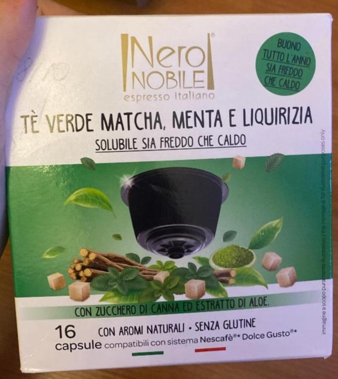 Fotografie - tè verde matcha, menta e liquirizia Nero Nobile