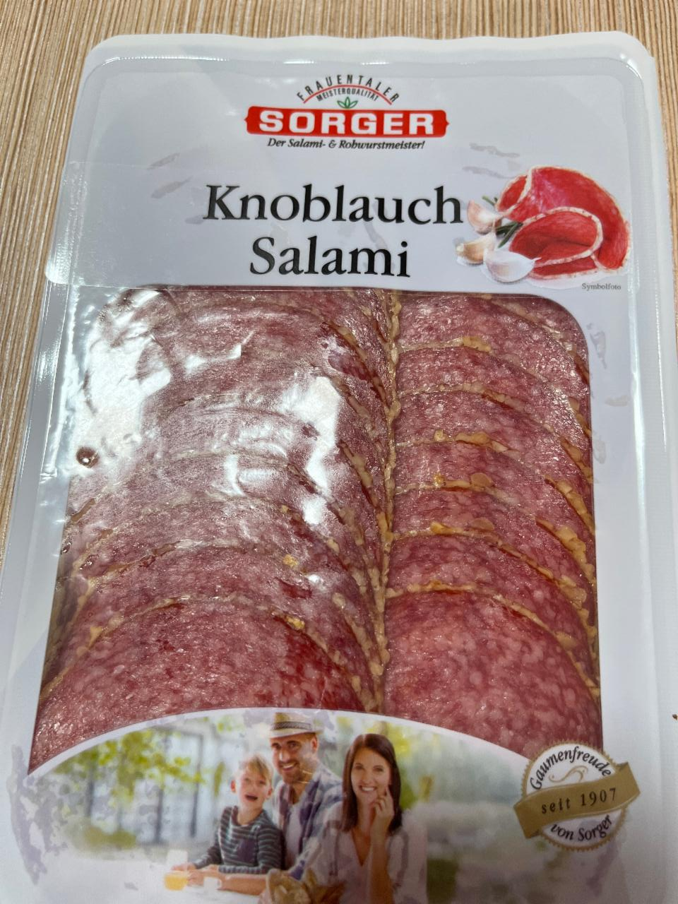 Fotografie - Knoblauch Salami Sorger