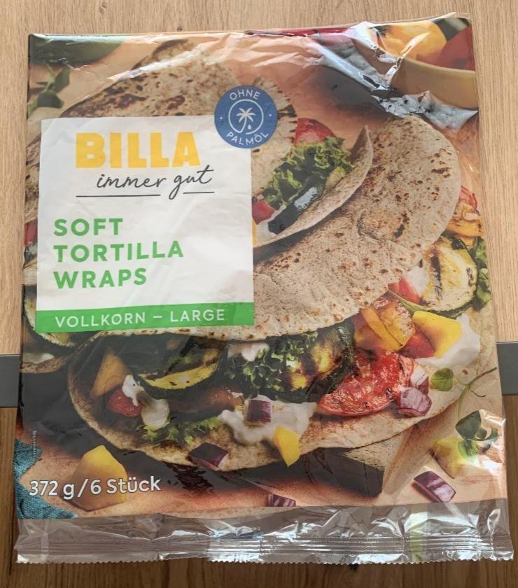Fotografie - Soft tortilla wraps vollkorn - large Billa
