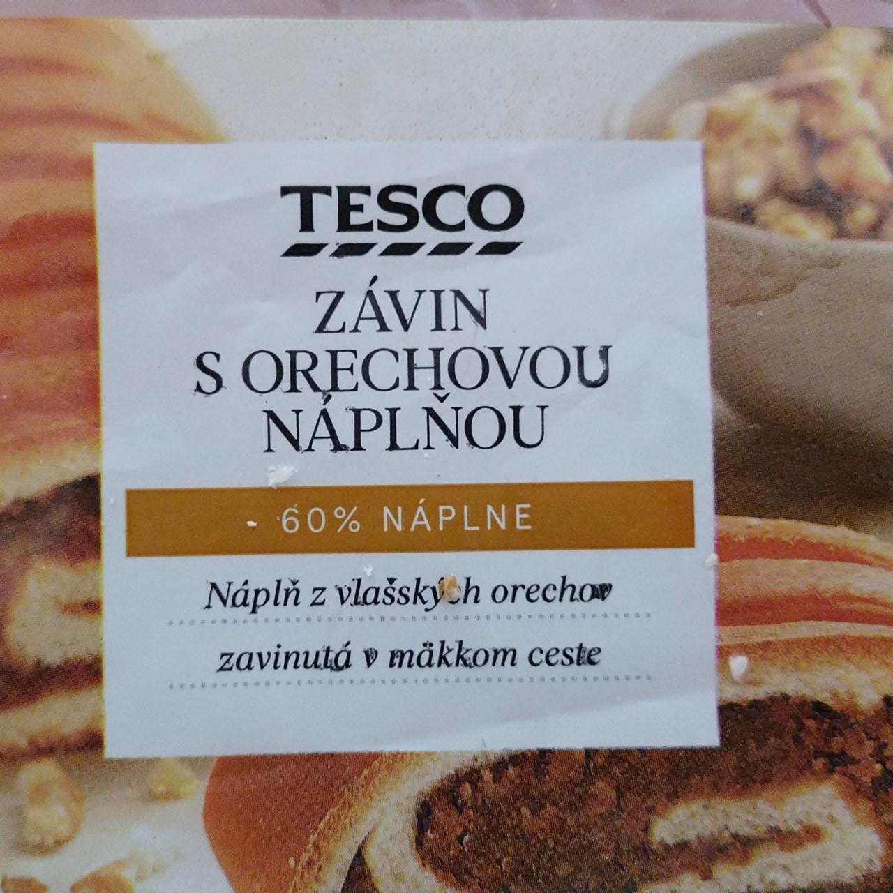 Fotografie - Závin s orechovou náplňou Tesco