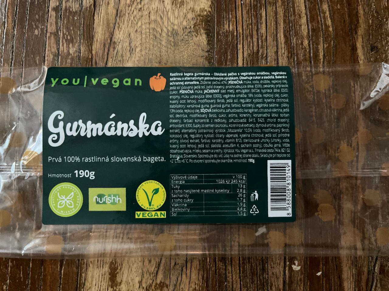 Fotografie - Gurmánska bageta You Vegan