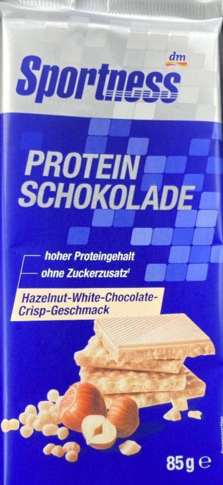 Fotografie - Protein schokolade Hazelnut-White-Chocolate-Crisp Sportness