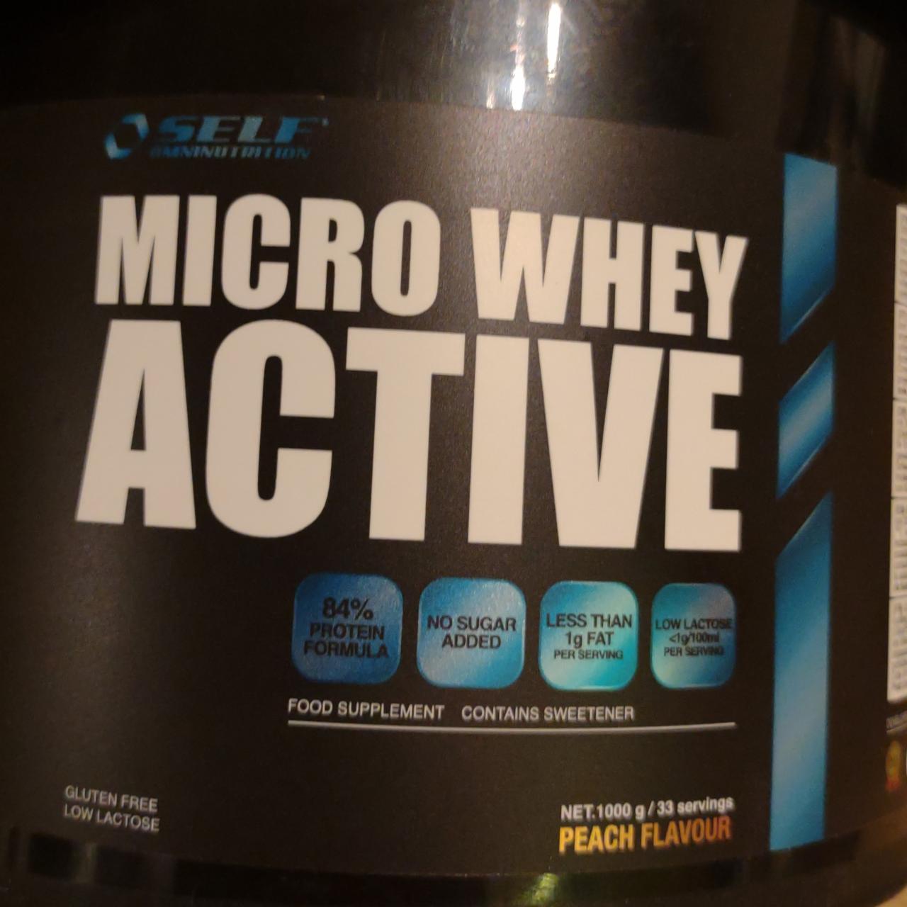 Fotografie - Micro whey active broskyna