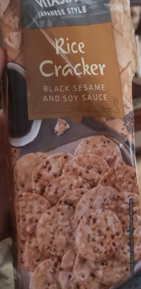 Fotografie - Vitasia rice cracker black sezame and soy sauce