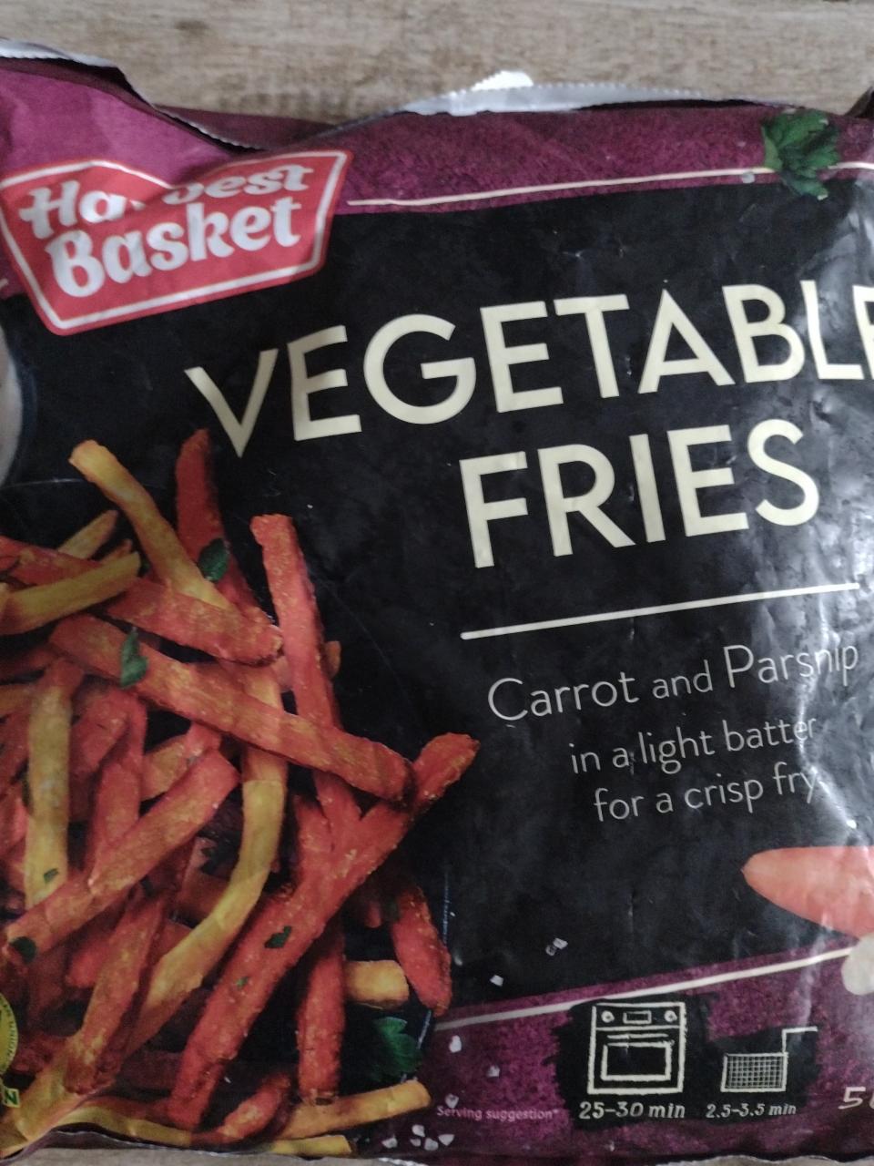 Fotografie - Vegetable Fries Carrot and Parsnip Harvest Basket