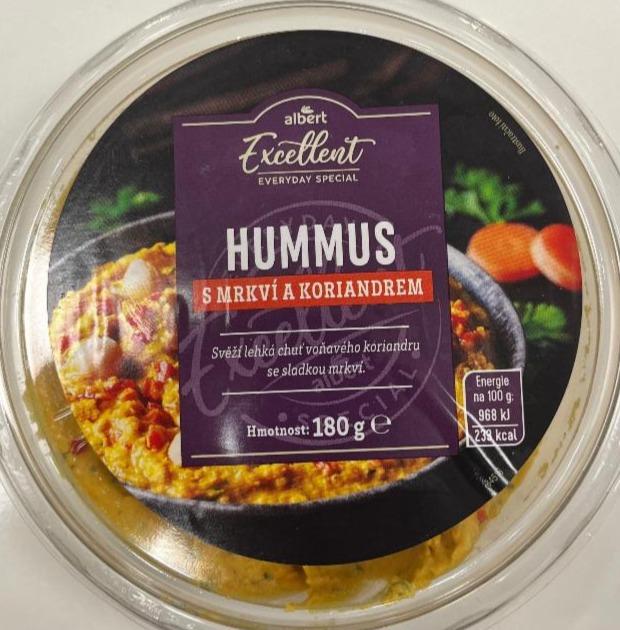 Fotografie - Humus s mrkví a koriandrem Albert Excellent