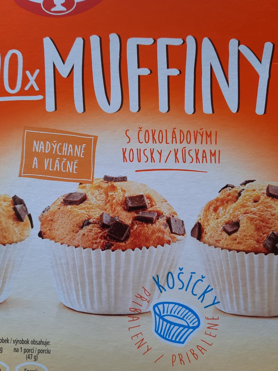 Fotografie - Muffiny s čokoládovými kúskami Dr.Oetker