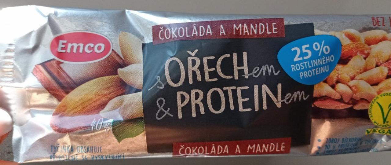 Fotografie - Emco Čokoláda a mandle s ořechem a proteinem