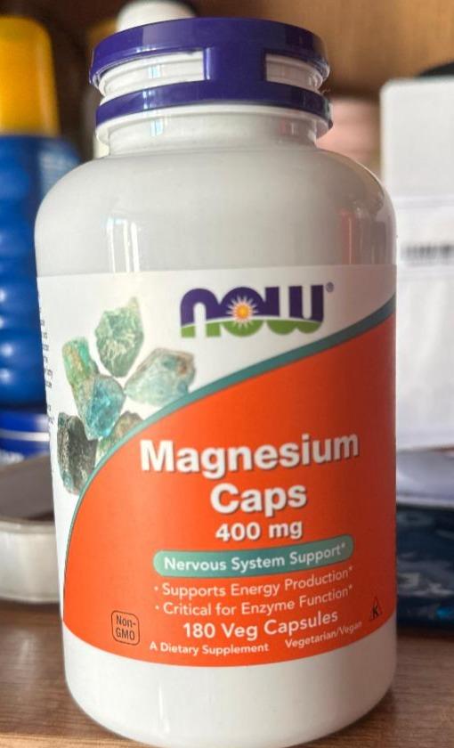 Fotografie - Magnesium Caps 400 mg Now
